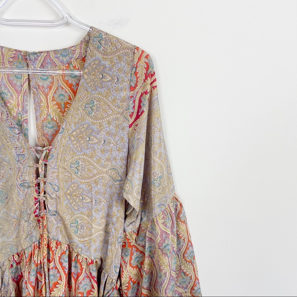 Karma Highway Boho Mixed Print Kimono Romper - Picture 3 of 15